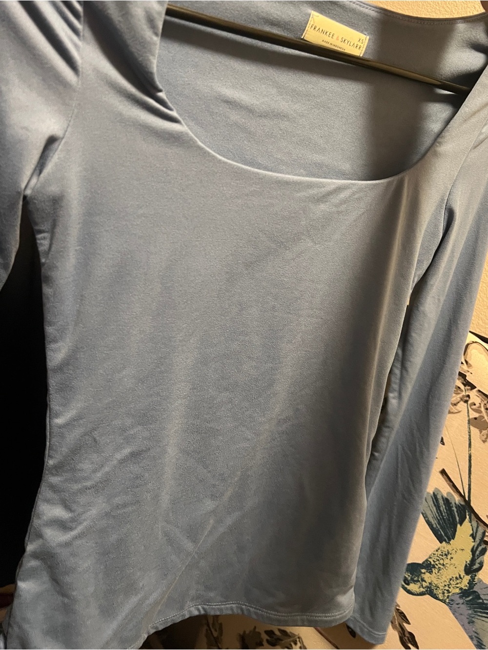 Long Sleeve Full Length Scoop Neck Shirt